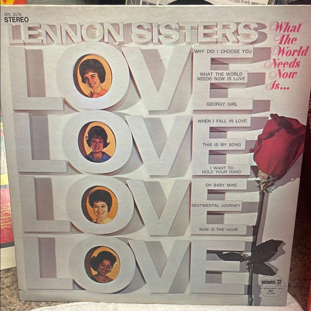 Lennon Sisters Vintage Vinyl Records 12 inch LP